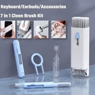 7 In 1 Computer Keyboard Cleaner Brush Kit Earphone Cleaning Pen For Headset Keyboard Cleaning J4J2