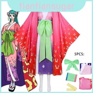 Piece Stunning One Wano Country Kozuki Hiyori Kimono Women Cosplay For