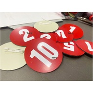 Title number, contest contest contest number, with pin