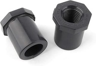 MOLIBAIHUO 2pcs 21.34~33.4mm To 1/4"~3/4" Hi-Quality UPVC Reducing Bushing Connector Aquarium Tank H