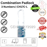 Push Button Padlock 3 Digit Button Combination Long Head Pad Lock CH17C-L