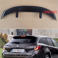 Use For Suzuki Swace Spoiler ABS Plastic Spoiler Carbon Fiber Look Hatchback SUV Roof Rear Wing Body