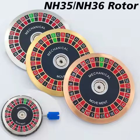 NH35 NH36 Watch Rotor Creative Roulette Game Rotor Gambling Series Suitable for NH35NH36 Movement Wa