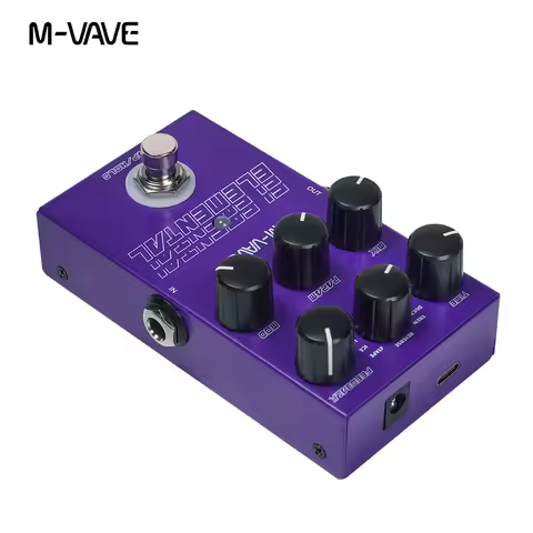 M-vave Elemental Digital Delay Pedal 9 Different Delay Guitar Effects Delay Guitar Pedal Supporr for