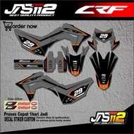 HONDA Decal Sticker Crf 150 L - CRF Motorcycle Sticker - Sticker Crf 150LHONDA