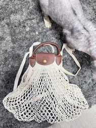 Longchamp 白色 網袋