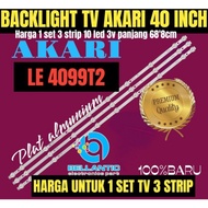 PT79 BACKLIGHT TV LED AKARI 40 INCH LE4099T2 BACKLIGHT TV LED 40 INCH