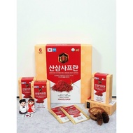 Korean Red Ginseng Saffron HANSUSAM Korean Red Ginseng Saffron HANSUSAM Water, box of 30 packs x 50ml