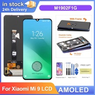 6.39'' Super AMOLED Display Screen with Fingerprint for Xiaomi Mi 9  Mi9 M1902F1G Lcd Display Touch 