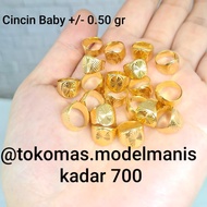 NG1 Cincin bayi cincin emas baby emas 700 70%