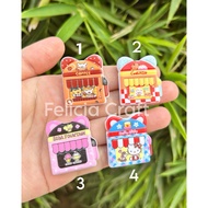 [1pcs] Embossed acrylic beads bolbal shop Hello Kitty shop