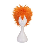 Haikyuu Hinata Shoyo Cosplay Wig Short Orange Costume Synthetic Hair Wig