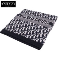 Christian Dior Domestic Authentic 15DOB201I099 羊絨混紡斜紋圖案圍巾 - [二手]