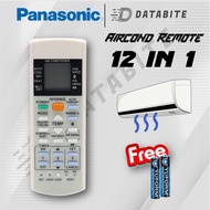 Panasonic Aircond Remote 12 in1 For Air Cond Air Conditioner Remote Control Panasonic Alat Kawalan Jauh Penghawa dingin