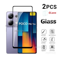 Xiaomi POCO M6 PRO 4G 5g 2024 miếng bảo vệ màn hình bọc hoàn toàn kính cường lực cho Mi pocom6 M6PRO