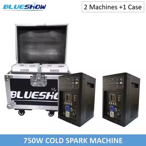 Ti Powder 750W Cold Spark Machine FlightCase Suit case Cold Firework Fountain Ti Powder Stage Sparku