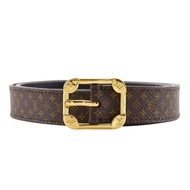 二手LOUIS VUITTONCeinture Malletier 皮帶 M9943 Monogram 帆布 2018 棕色 BC2118 男女通用