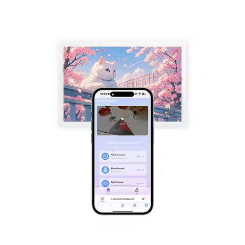 NFC Enabled Postcards Interactive Video/Voice/Text Sharing Smart Greeting Card Personalized Gifts Br