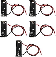 The Lord of the Tools Pack of 5 12V A23L 23A Plastic Spring Clip Battery Holder Housing with Wire Le