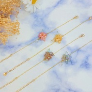 繡球花時尚寶石膠樹脂手鍊 創意手鍊 閨蜜禮物 生日禮物 客製