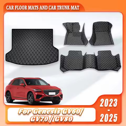 Custom Floor Mats Cargo Liner For Genesis GV60 GV70 GV80 2023 2024 2025 Easy to Clean Durable Vehicl