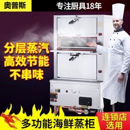 HY&amp; Factory in Stock Commercial Full-Automatic Seafood Steam Oven Three-Door Steaming Oven Steam Box Steam Oven High-Pow