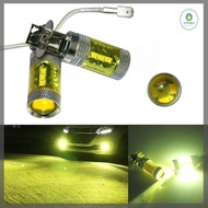 【Jettingbuy】 bán chạy 2 chiếc đèn sương mù led 12-24v h3 80w 16 led smd đèn sương mù xe ô-tô màu vàn