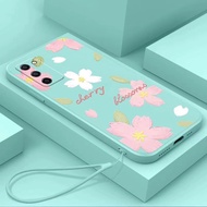 Vivo y33s Vivo y31 Vivo y51 Vivo y53 Vivo y81 Vivo y71 Oil painting flower mobile phone case liquid silicone protective case anti-drop soft case
