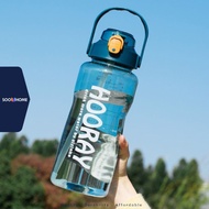 Botol Minum Jumbo Besar 2 liter 2L Hooray BPA Free Straw Sports Diskon