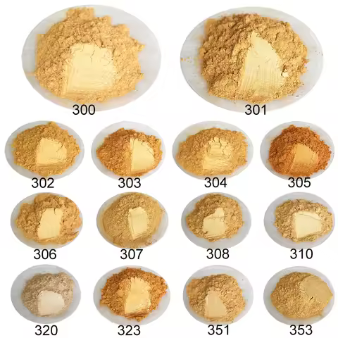 50g Natural Mineral Mica Powder Gold Powder Nail Art Craft Classical Golden Glitter Powder Flash Dus
