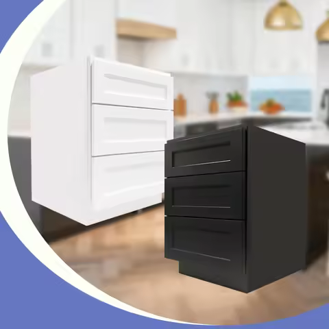 DB24 Soft Close Drawer Kitchen Cabinet | Wooden Cabinet | RTA Flat Pack | 24"W x 34.5"H x 24"D