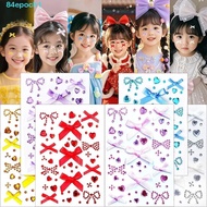 [READY STOCK] 3D Rhinestone Sticker, Shiny Bowknot Face Gem Sticker, Decorative Sparkling Self-adhes