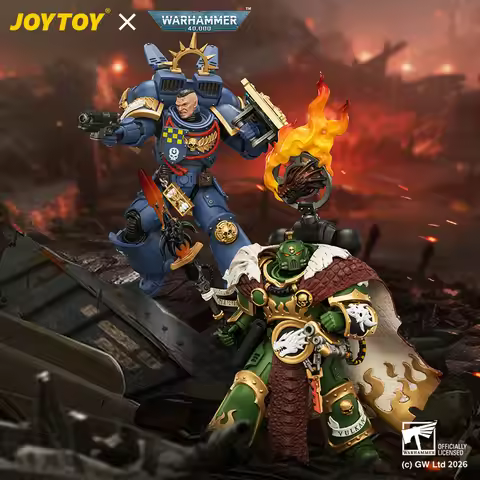JOYTOY Warhammer 40,000 1/18 Action Figures Ultramarines Captain with Jump Pack Salamanders Vulkan H