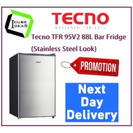 Tecno TFR 95V2 88L Bar Fridge (Stainless Steel Look)