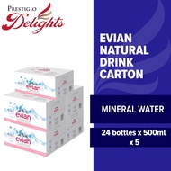 Evian Natural Mineral Water 500ml | 5 Cartons