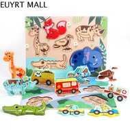 EUYRT Wooden Dinosaur Wooden Puzzle Montessori 3D Puzzle Wooden Dinosaur Toy Toddler Dinosaur Toy Di