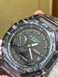 卡西歐 CASIO G-Shock 半透明錶帶 夜光 透明 黑色 Casioak GA2100 GA2100NN GA-2100 GA-2100NN GA-2100NN-1 GA-2100NN-1A