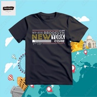 New York America Souvenir T-Shirt - American New York USA NYC Souvenir Shirt Batch 3-Cotton Combed 2