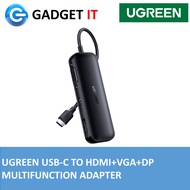 UGREEN USB-C TO HDMI+VGA+DP MULTIFUNCTION ADAPTER CM260-60568 (ADP-UG-CM260-60568)