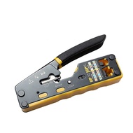 Cat7 Cat6 Cat5e 6P8P RJ45 Crimping Tool Pass Through Set Terminal Crimper Pliers With Cutter For RJ4