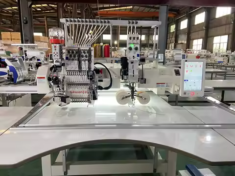 Lewanjoy Rope Beading Sequins Single Head 500*1200mm Embroidery Machine 1000 RPM Dahao Computerized 