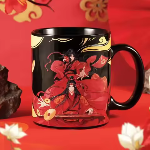 Anime Cute Student Birthday Mo Dao Zu Shi Wei Wu Xian Lan Wang Ji Fashion Cartoon Ceramic Coffee Mug
