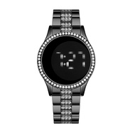 jam tangan perempuan Women Watch Touch Screen LED Digital Wristwatches Fashion Rhinestone Stainless 