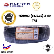 Fajar TRS Rubber Flexible Cable 4core Weather Proof Pure Copper Cable
