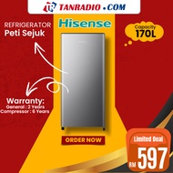 Hisense Peti Sejuk 170L Refrigerator Single Door 4 Stars Fridge RR197D4AGN1 冰箱