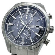 二手西鐵城 AT8287-62E/H800-A1CN20C Attesa HAKUTO-R 聯名腕錶，限量版 2900 枚，鈦金屬錶殼，太陽能電波校時，灰色錶盤/黑色錶帶，男士款