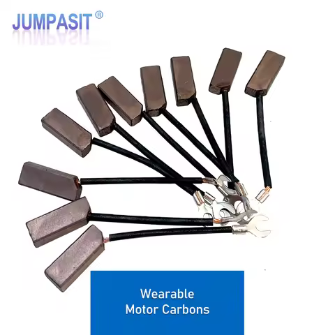 10pcs Jumpasit Carbon Brushes for Generator Die Cutter Electric Motor 8X10X25 8X10X32 12X12X32 Stand