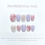 Nail pretty flower stick on nails