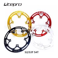 Litepro Folding Bike 130BCD Chainwheel Protector 52/53T 54T Guard Plate Defend Crankset Chainring Co