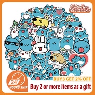 50pcs BugCat Capoo Stickers Cute Graffiti DIY Laptop Luggage Water Cup Guitar Decals Kid Toy Gift